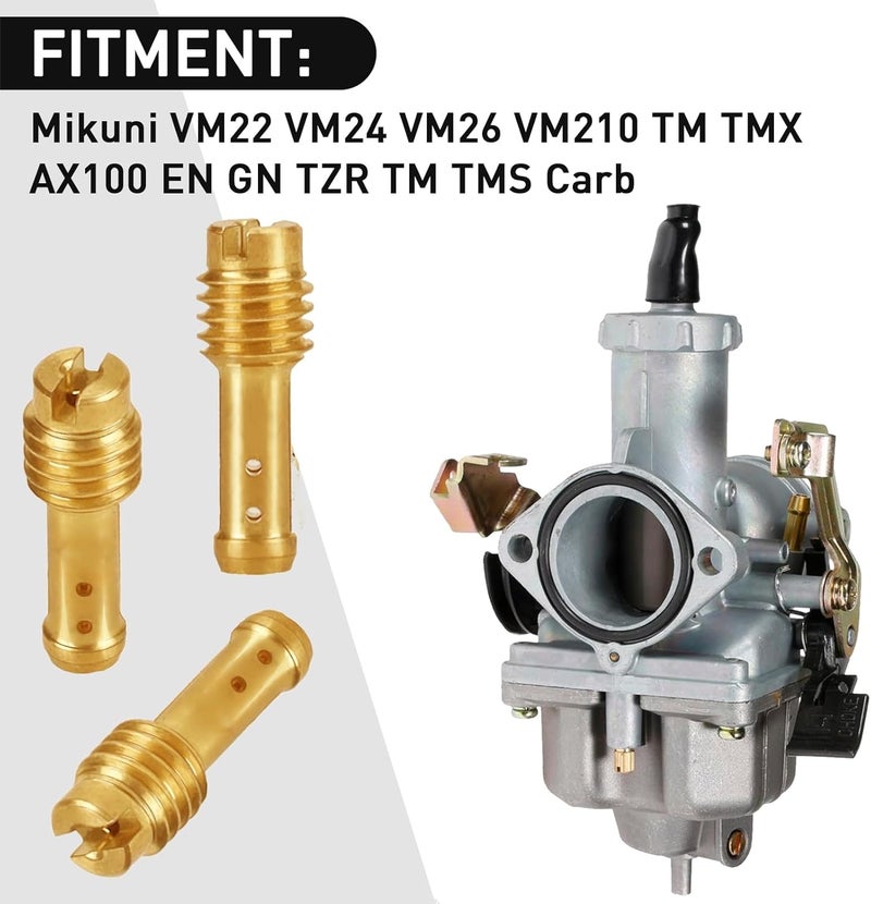 Lonsda 21PCS Carburetor Pilot Jet Slow Jet Kit for Mikuni VM/TM/TMX VM22/210 AX100 EN GN TZR TM TMS Carburetor 15-65 - Image 5